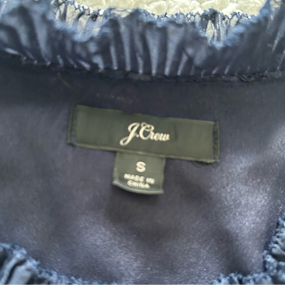 J.Crew Women' Lace sleeveless Peplum Top & Pants Set - Picture 6 of 9